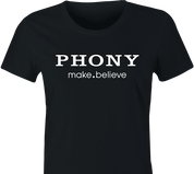 Funny Big Fat Phony Women's black