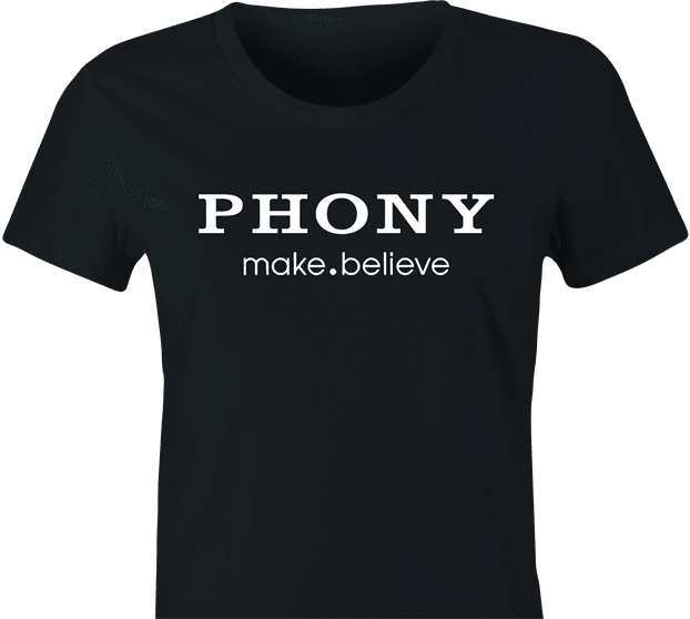 Funny Big Fat Phony Women's black