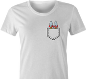 funny Pocket Rockets Texas Holdem Poker white women's t-shirt