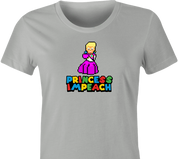 funny Donald Trump Impeached aka Princess Impeached Super Mario Mashup t-shirt women's Ash Grey