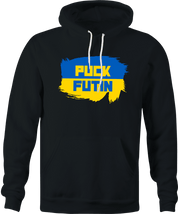 Funny Fuck Vladimir Putin - Ukraine Russia Parody Black Hoodie