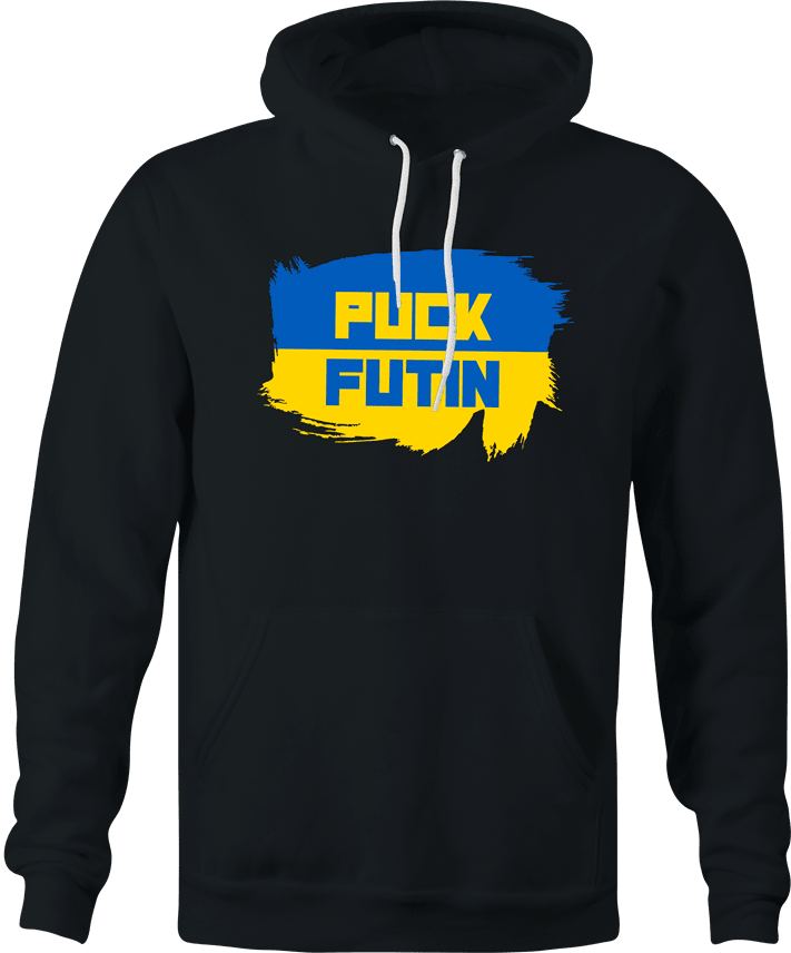 Funny Fuck Vladimir Putin - Ukraine Russia Parody Black Hoodie