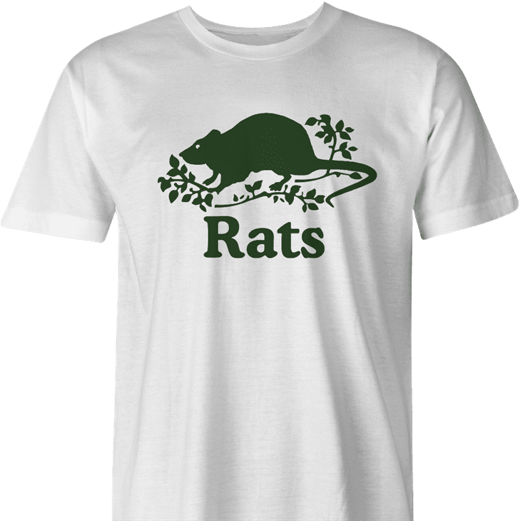 funny canadian roots parody - canada rats men's white t-shirt 