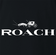 Funny Cockaroach Luxury Handbags Mashup Parody Black T-Shirt