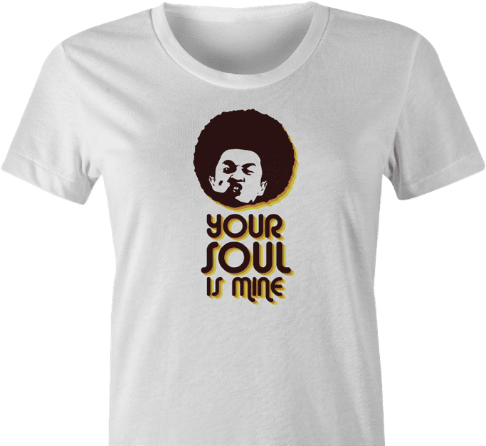 funny mortal kombat shang tsung soul is mine women's white t-shirt