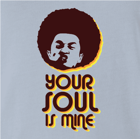 funny mortal kombat shang tsung soul is mine light blue t-shirt