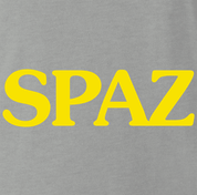Funny Spaz Canned Food Parody Ash Grey T-Shirt