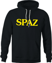 Funny Spaz Canned Food Parody Black Hoodie