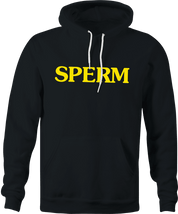 Funny Canned Sperm Parody Black Hoodie