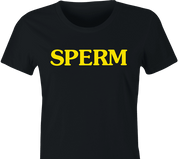 Funny Canned Sperm Parody Women's Black