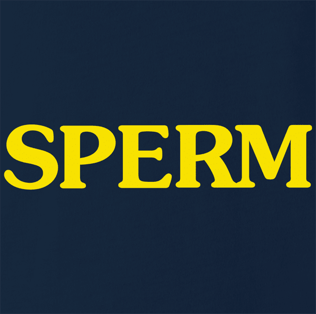 Funny Canned Sperm Parody Navy T-Shirt