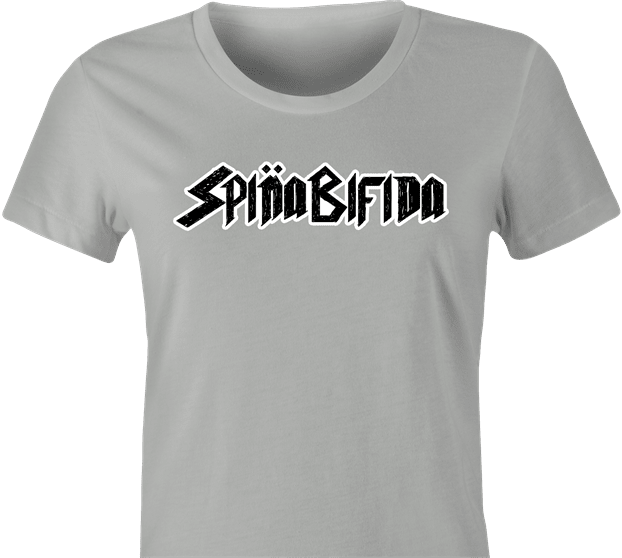 Funny Spina Bifida Spinal Tap Parody T-Shirt Women's Ash Grey