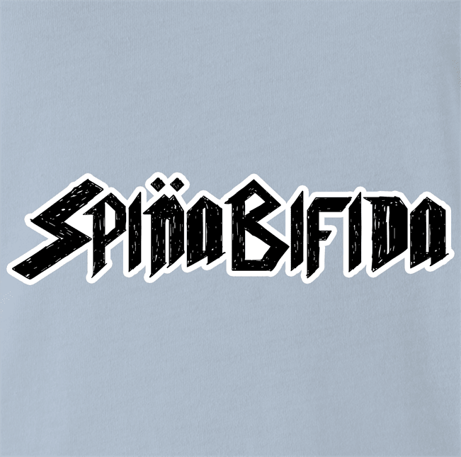 Funny Spina Bifida Spinal Tap Parody Light Blue T-Shirt