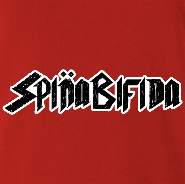 Funny Spina Bifida Spinal Tap Parody Red Tee
