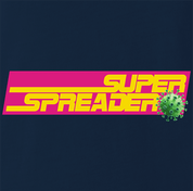 Funny Covid super spreader / Super Soaker  Parody Navy T-Shirt