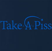 Funny Take A Piss Foundation / Pee & Charity Parody Navy Tee