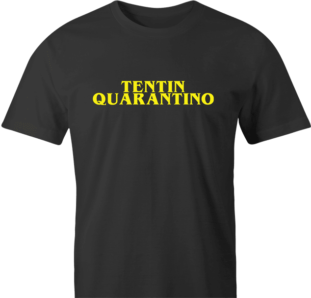 funny quentin tarantino - Coronavirus COVID-19 Parody black men's t-shirt