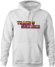 Funny Transgender Transformers parody hoodie white