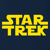 funny Star Trek Meets Star Wars Mashup Parody Navy t-shirt