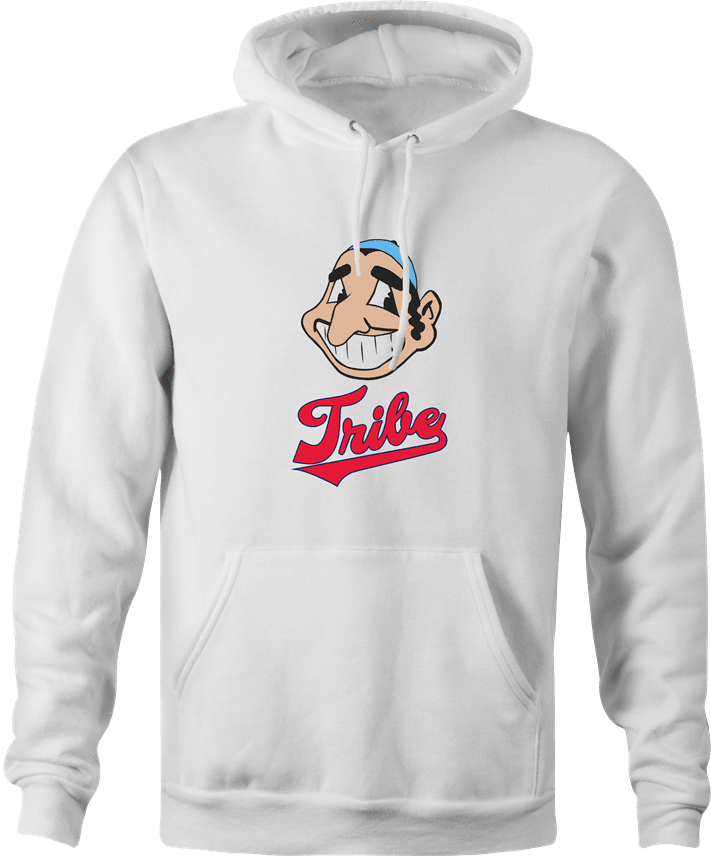 funny Jewish Tribe Cleveland Indians Parody white hoodie