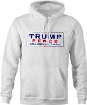 trump pence 2020 hoodie white