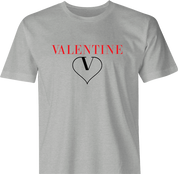 funny Valentine's Day Parody men's grey t-shirt