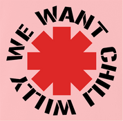 Funny we want chilly will the simpsons rhcp pink t-shirt