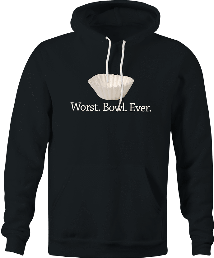 funny Funny play on words - Worst Bowl Ever - Cupcake  black hoodie