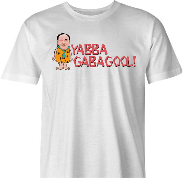 funny tony soprano gabagool t-shirt men's white