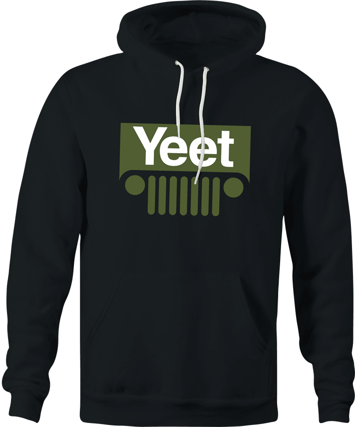 Funny Yeet Slang Parody Black Hoodie