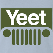 Funny Yeet Slang Parody Light Blue T-Shirt