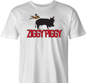 Funny Ziggy Marley - Ziggy Piggy Supermarket Reggae Mashup White Men's T-Shirt