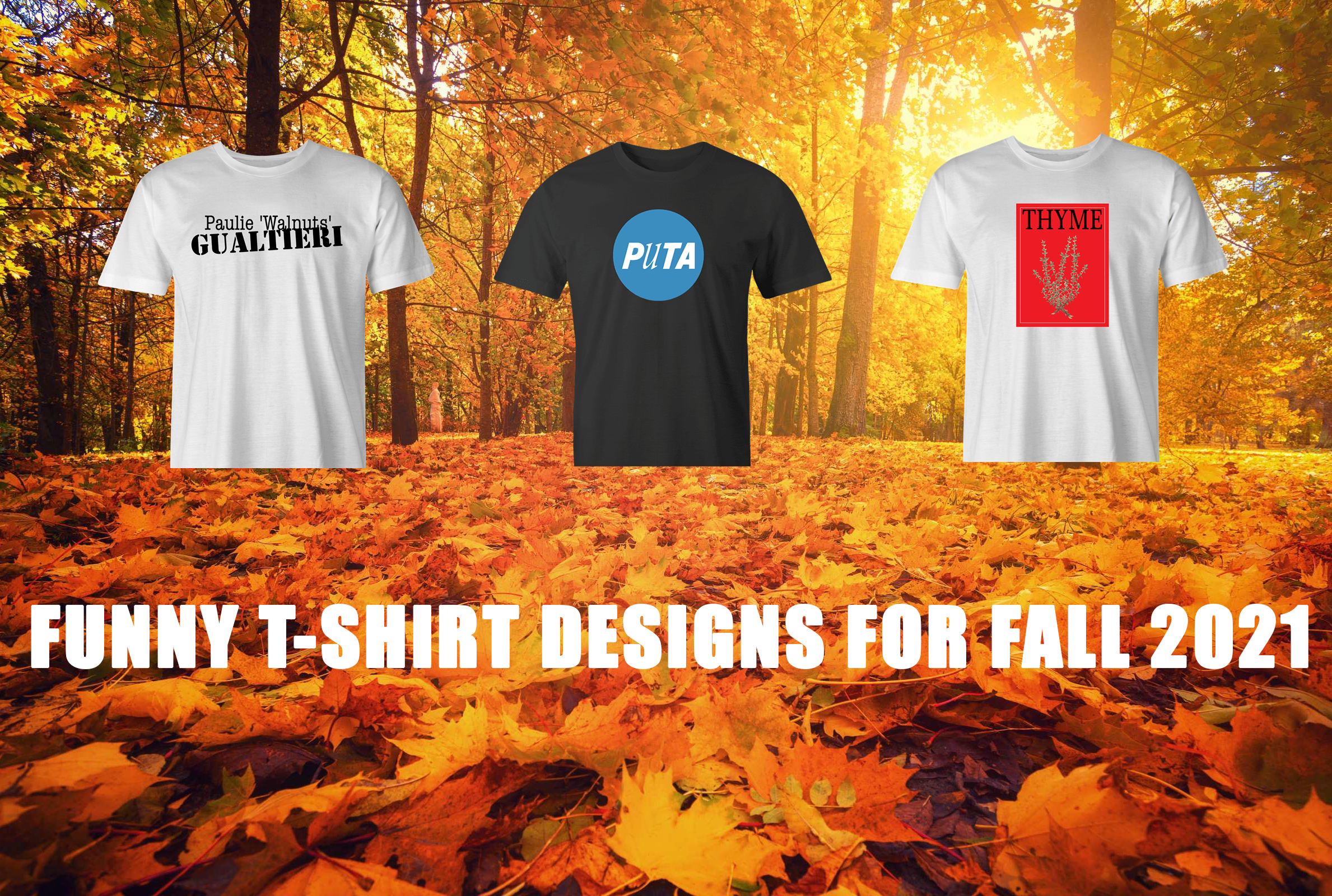 BRAND NEW FUNNY T-SHIRT DESIGNS FOR FALL 2021