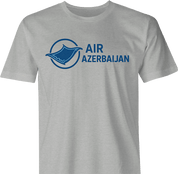 hilarious Air Azerbaijan magic carpet logo parody men's grey t-shirt 