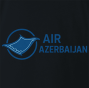 hilarious Air Azerbaijan magic carpet logo parody men's black t-shirt 