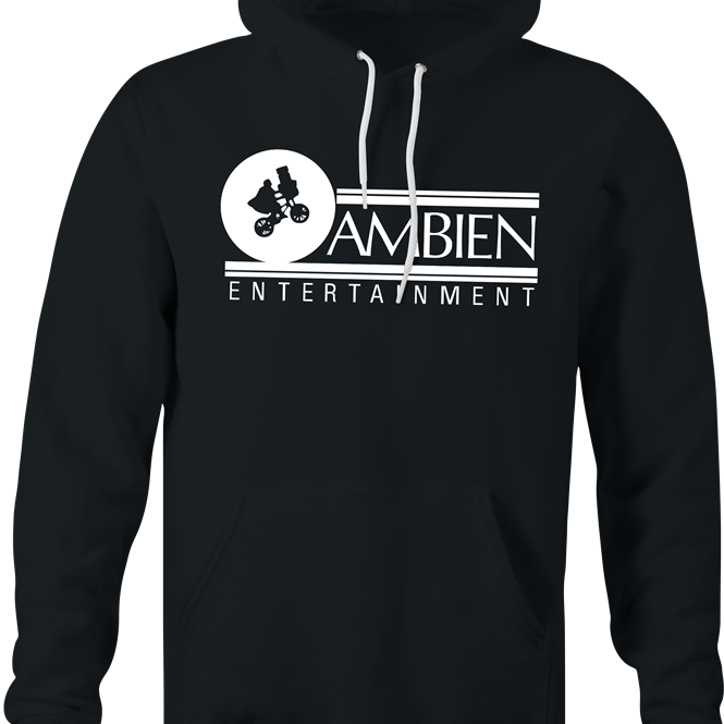 hilarious Ambien men's black hoodie