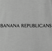 funny banana republicans pro democrat t-shirt men's grey