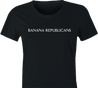 funny banana republicans pro democrat t-shirt women's black  