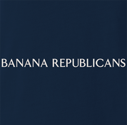 funny banana republicans pro democrat t-shirt men's navy blue