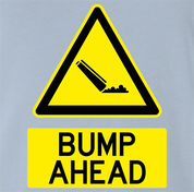 funny cocaine road sign coke t-shirt men's light blue