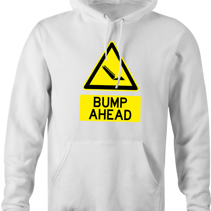 funny cocaine road sign coke hoodie men's white