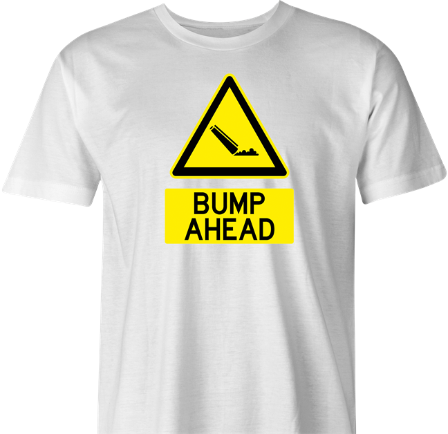 funny cocaine road sign coke t-shirt men's white