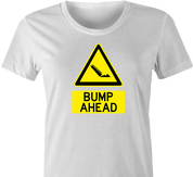 funny cocaine road sign coke t-shirt women's white