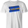 funny blockbuster Cockblocker parody t-shirt men's white