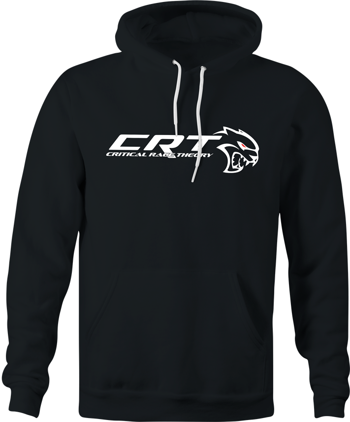 funny street racing technology critical race theory men's black hoodie