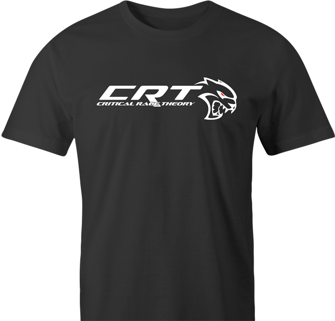funny street racing technology critical race theory men's black t-shirt