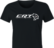 funny street racing technology critical race theory women's black t-shirt