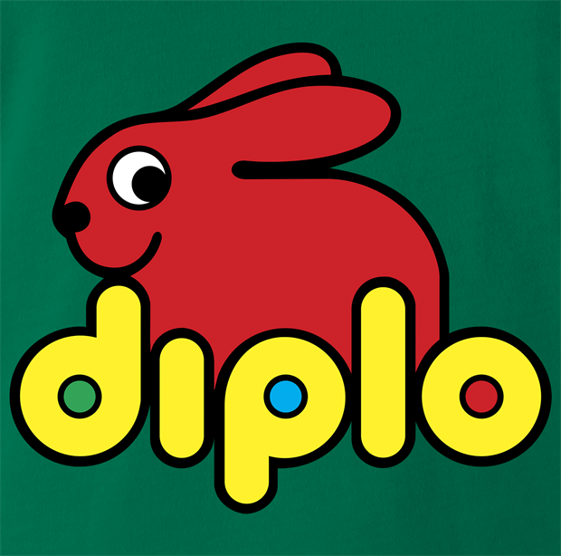 funny diplo men's green t-shirt for DJ's 