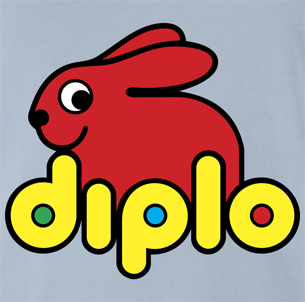 funny diplo men's light bluet-shirt for DJ's 