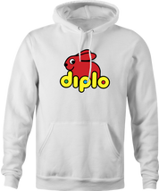 funny diplo men's white hoodie for DJ's 